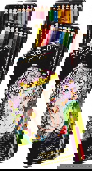 Premier Colored Pencil, 3 mm, 2B, Assorted Lead and Barrel Colors, 24/Pack